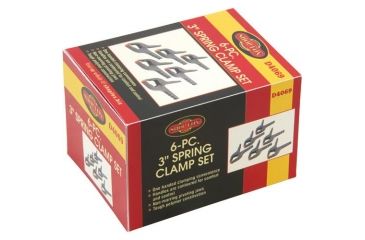 Image of Shop Fox Polymer Spring Clamp Set, 6 pc., 3in. D4069
