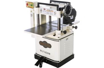 Image of Woodstock SHOP FOX 15in Planer with Spiral Cutterhead &amp; Built-in Mobile Base, W1742SW