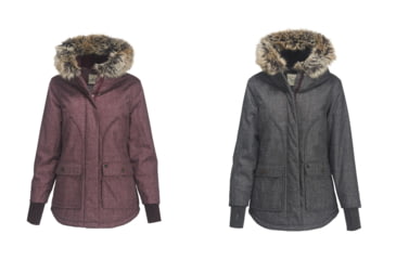 Image of Woolrich Bitter Chill Wool Loft Jacket - Women's, Burgundy, Oxford