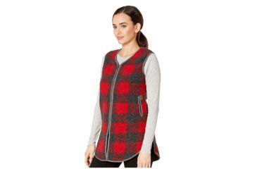 Image of Woolrich Chilly Days Long Vest - Womens, Red Heather, Extra Small, 18546-REDHEATHER-XS