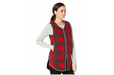 Image of Woolrich Chilly Days Long Vest - Womens, Red Heather, Extra Small, 18546-REDHEATHER-XS