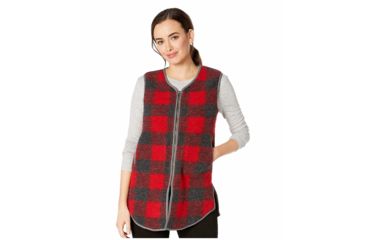Image of Woolrich Chilly Days Long Vest - Womens, Red Heather, Extra Small, 18546-REDHEATHER-XS