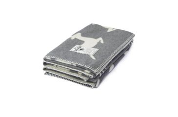 Image of Woolrich Deer Brook Blanket-Wool Cream Reindeer