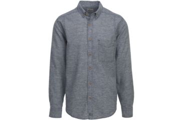 Image of Woolrich Eco Rich Hemp Shirt - Men's-Cobalt-Medium