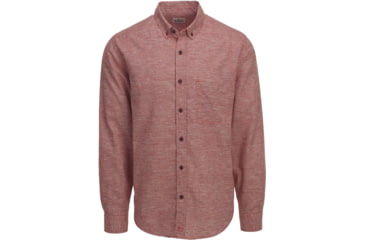 Image of Woolrich Eco Rich Hemp Shirt - Men's-Tuscan Red-Small