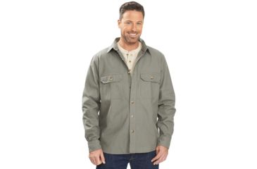 Image of Woolrich Expedition Chamois Shirt - Mens-Field Grey-Medium