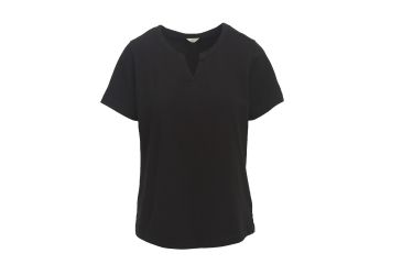 Image of Woolrich First Forks Womens Split Neck Shirt, Black, XL, 7702-BLACK-XL