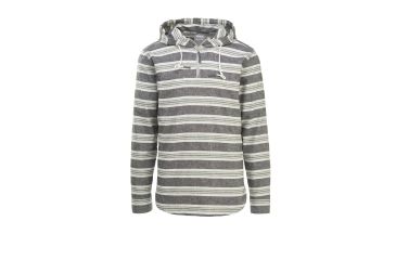 Image of Woolrich Hemp Modern Men's Hooded Shirt, Midnight Gray, 6226