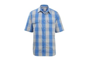 Image of Woolrich Keep It Moving Men's Short Sleeve Shirt, Limestone Check, 6386