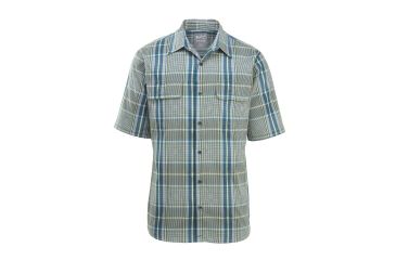 Image of Woolrich Keep It Moving Men's Short Sleeve Shirt, Reed Green, 6386