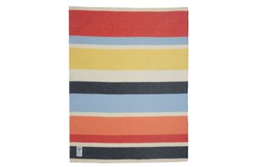 Image of Woolrich Large Wide Strip Wool Blanket,56x70in, Multi 990224-MLT-DEMO