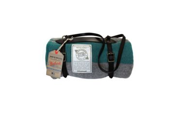 Image of Woolrich Leather Blanket Harness Carrier, Turquois/Gray 4200-NC-NOCOLOR-EA-DEMO