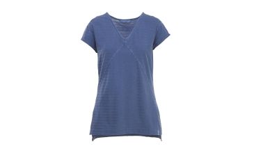 Image of Woolrich Meadow Forks Women's Short Sleeve Tee Shirt, Bijou Blue, 7053
