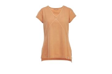 Image of Woolrich Meadow Forks Women's Short Sleeve Tee Shirt, Cantaloupe, 7053
