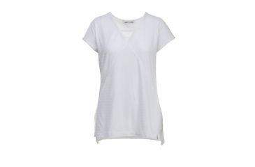 Image of Woolrich Meadow Forks Women's Short Sleeve Tee Shirt, Seasalt, 7053