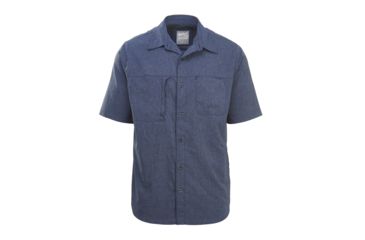 Image of Woolrich Men's Expedition Canyon Short Sleeve Shirt, Faded Indigo, L 6387-FDI-FADEDINDIGO-L-DEMO