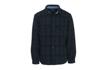 Image of Woolrich Men's Wool Buffalo Shirt, Blue Buffalo, L 6135-BBO-BLUEBUFFALO-L-DEMO