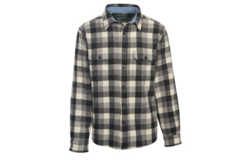 Image of Woolrich Men's Wool Buffalo Shirt, Gray, L 6135-GRA-GRAY-L-DEMO