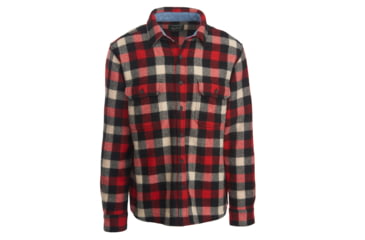 Image of Woolrich Men's Wool Buffalo Shirt, Red/White/Black/Pld, L 6135-RWB-RED/WHITE/BLACK/PLD-L-DEMO