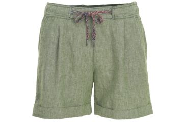 Image of Woolrich Outside Air Eco Rich Linen Blend Short - Women's-Moss-X-Small
