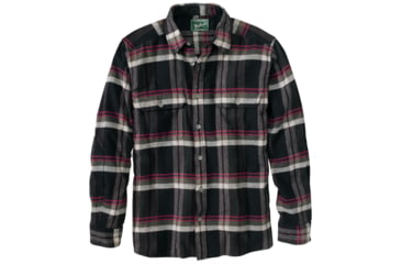 Image of Woolrich Oxbow Bend Flannel Shirt - Men's-Black Plaid-Small