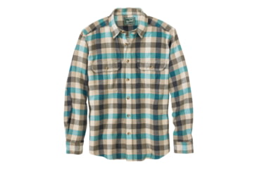 Image of Woolrich Oxbow Bend Flannel Shirt - Men's-Deep Aqua-Small