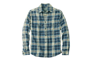 Image of Woolrich Oxbow Bend Flannel Shirt - Men's-Deep Indigo-Small