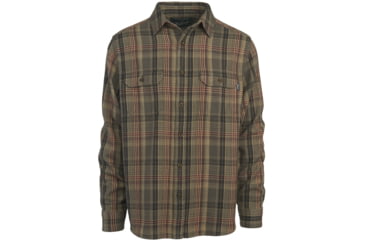 Image of Woolrich Oxbow Bend Flannel Shirt - Men's-Fieldstone-Small