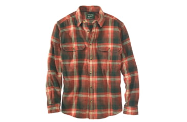 Image of Woolrich Oxbow Bend Flannel Shirt - Men's-Lava-Small