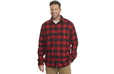 Image of Woolrich Oxbow Bend Flannel Shirt - Mens-Old Red Buffalo-Large