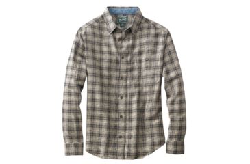 Image of Woolrich Pioneer Plaid Flannel Shirt - Men's-Fossil-Medium