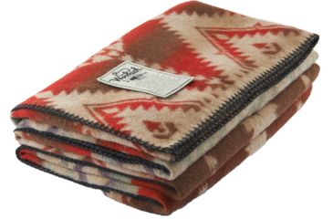 Image of Woolrich Roaring Branch Jacquard Blanket-Red