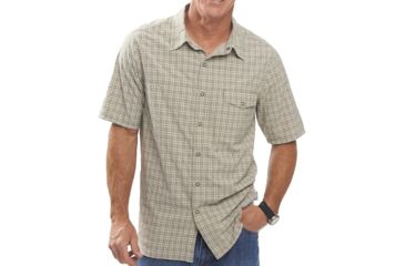 Image of Woolrich Southbound Short Sleeve Shirt-Khaki-Large