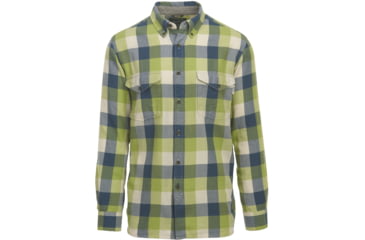 Image of Woolrich Stone Rapids Eco Rich Shirt - Men's-Leaf Green Buffalo-Large