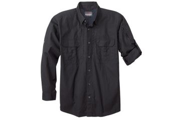 Image of Woolrich Tactical Elite Men's Lightweight Long Sleeve Operator Shirt, Black, XL WL44912BKRXL