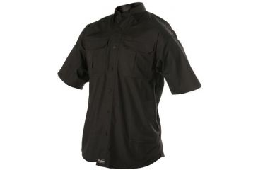 Image of Woolrich Tactical Elite Men's Lightweight Short Sleeve Operator Shirt, Black, XL WL44914BKRXL