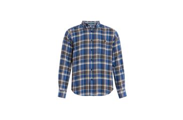 Image of Woolrich Trout Run Flannel Plaid Flannel Shirt, Modern Fit - Mens, Alpine Blue, Medium, 6280-ALPINEBLUE-M-Modern