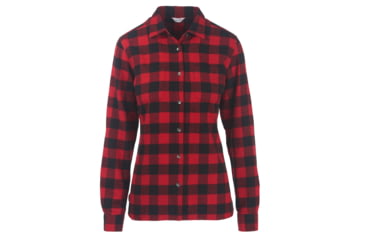 Image of Woolrich Women's The Pemberton Flannel Shirt, Old Red Check, M 2464-ORK-OLDREDCHECK-M-DEMO