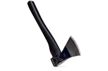 Image of WOOX Thunderbird Throwing Axe, 4in, Tempered Carbon Steel, Black Appalachian Hickory, BUAXE04003