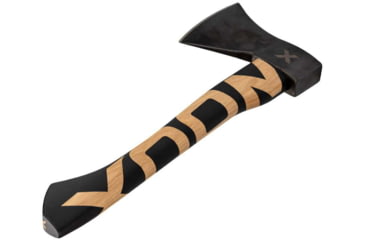 Image of WOOX VOLANTE Axe, Carbon Steel Blade, Black Hickory, Black/Wood, BU.AXE002.01