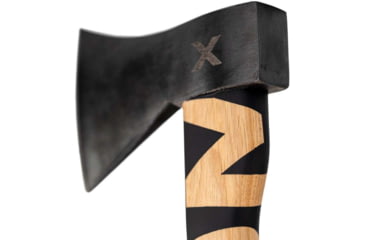 Image of WOOX VOLANTE Axe, Carbon Steel Blade, Black Hickory, Black/Wood, BU.AXE002.01
