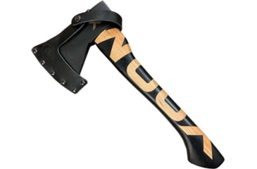 Image of WOOX VOLANTE Axe, Carbon Steel Blade, Black Hickory, Black/Wood, BU.AXE002.01