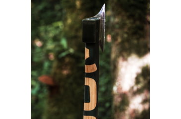 Image of WOOX VOLANTE Axe, Carbon Steel Blade, Black Hickory, Black/Wood, BU.AXE002.01