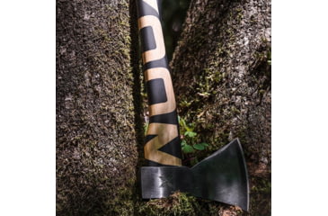 Image of WOOX VOLANTE Axe, Carbon Steel Blade, Black Hickory, Black/Wood, BU.AXE002.01