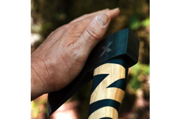 Image of WOOX VOLANTE Axe, Carbon Steel Blade, Black Hickory, Black/Wood, BU.AXE002.01