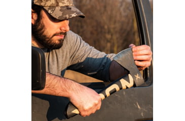 Image of WOOX VOLANTE Axe, Carbon Steel Blade, Black Hickory, Black/Wood, BU.AXE002.01