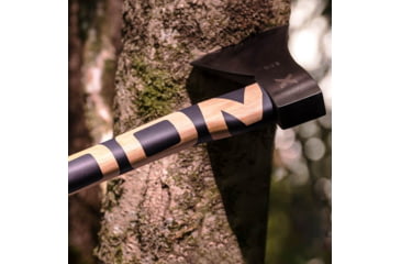 Image of WOOX VOLANTE Axe, Carbon Steel Blade, Black Hickory, Black/Wood, BU.AXE002.01