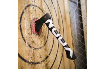 Image of WOOX VOLANTE Axe, Carbon Steel Blade, Black Hickory, Black/White, BU.AXE002.02