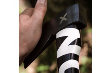 Image of WOOX VOLANTE Axe, Carbon Steel Blade, Black Hickory, Black/White, BU.AXE002.02