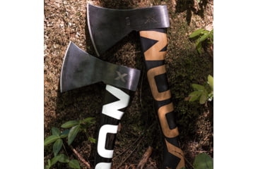 Image of WOOX VOLANTE Axe, Carbon Steel Blade, Black Hickory, Black/White, BU.AXE002.02